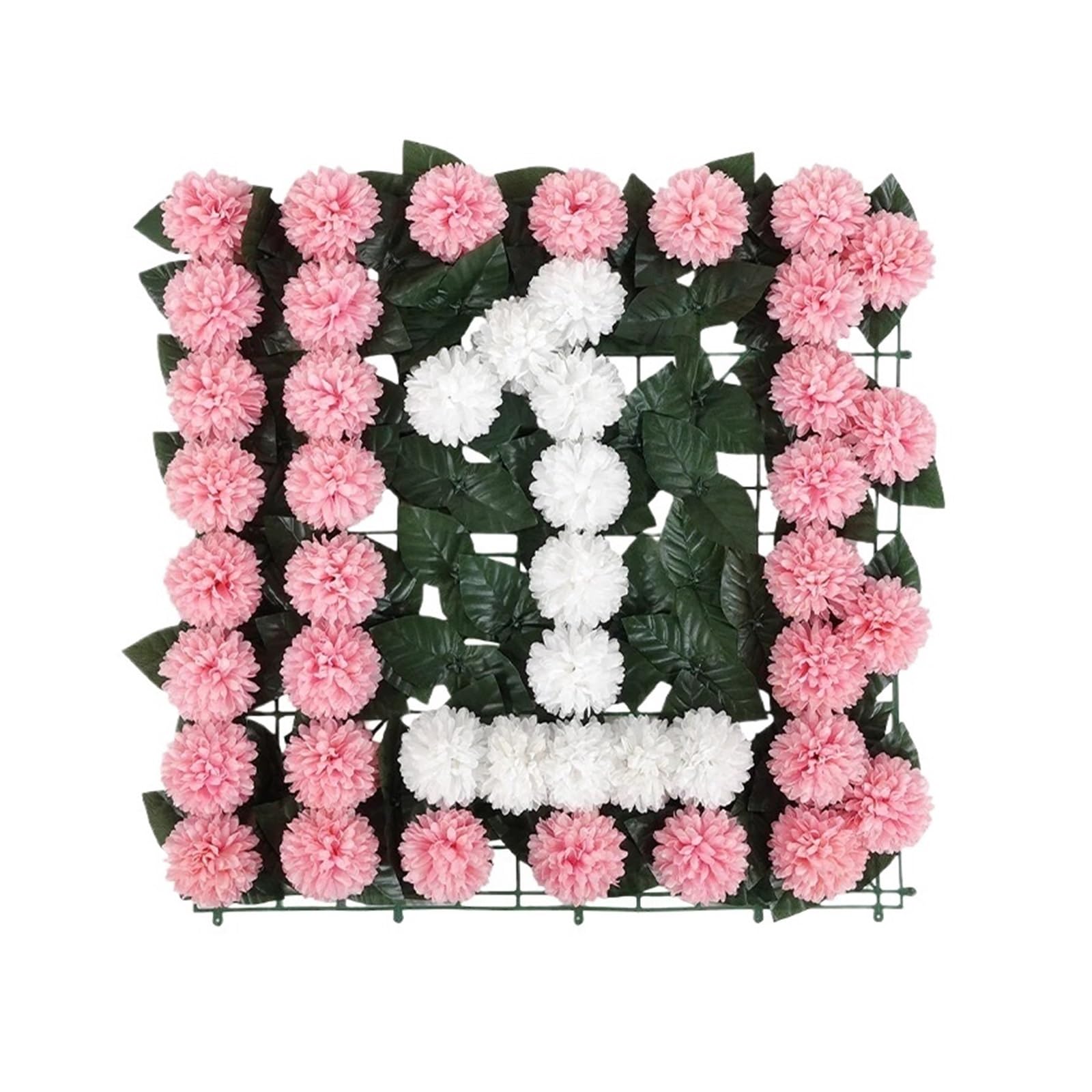 Casetlong 1PC Artificial Flower Wall Outdoor Wedding Decoration Birthday Party Home Scene Arrangement(WHITE)