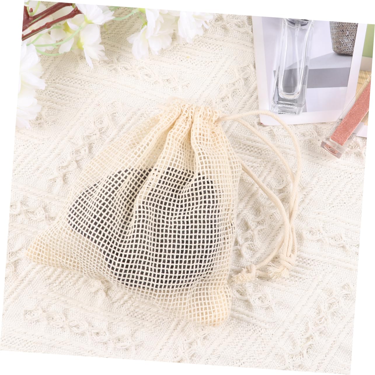 FOMIYES 2sets Washable Makeup Removal Pads Soft Cleaning Reusable Face Cloths Makeup Rounds Pads Removal Towels 10pcs*2