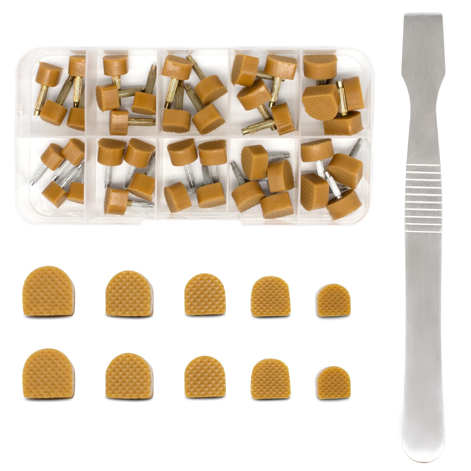 MHBH High Heel Tips Shoes Replacement Tap Caps, 20 Pairs Shoe Heel Repair, U Shape Heel Caps Shoe Heel Repair Kit