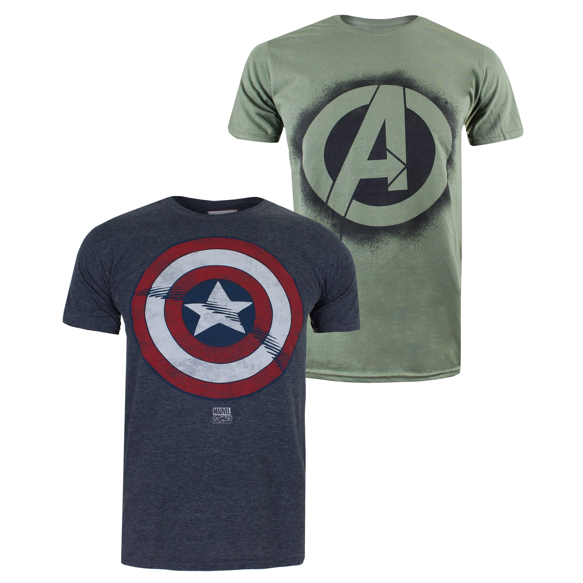 MarvelMen's Avengers Shield Pack B T-Shirt (pack of 2)