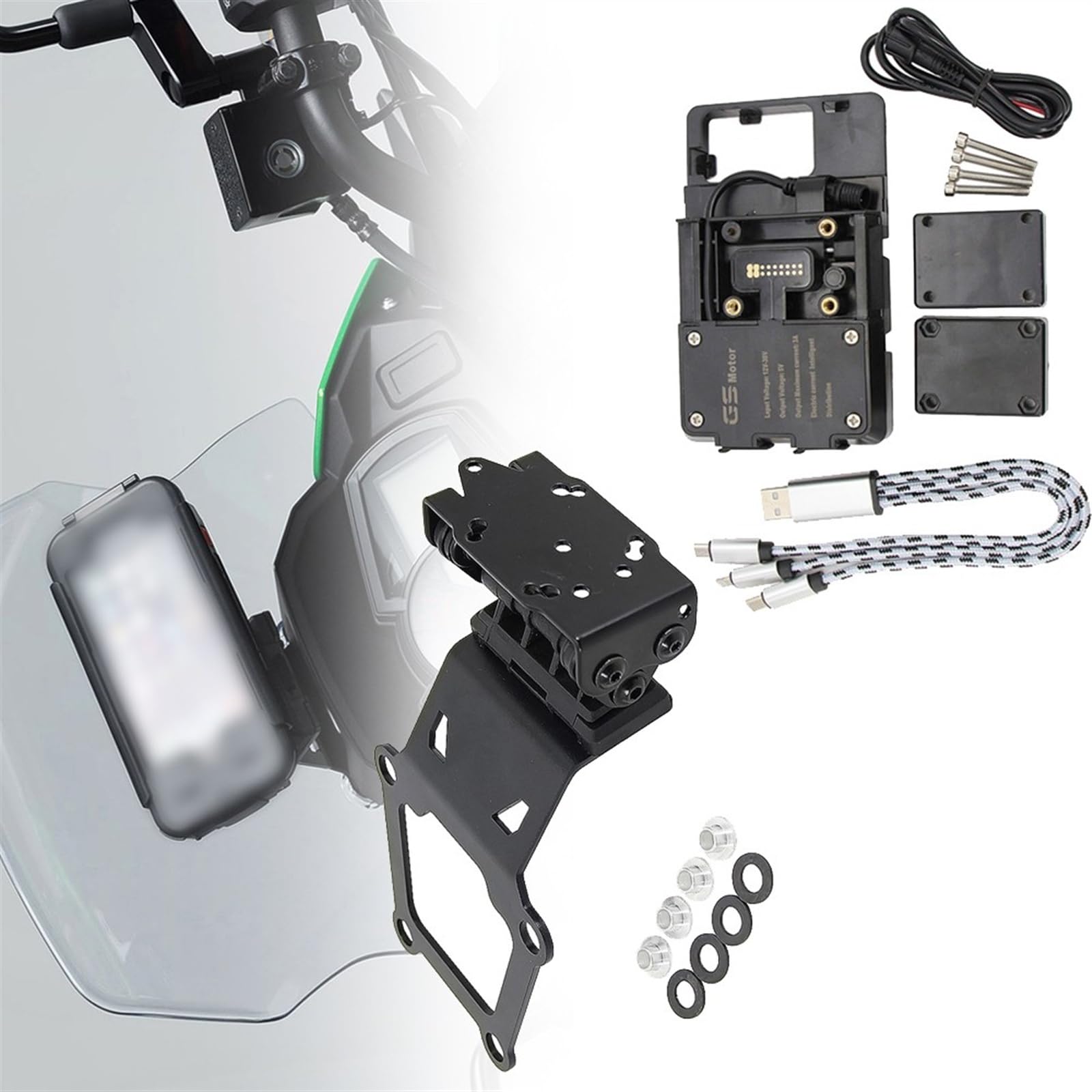 2016 2017 2018 2019 2020 2021 Motorcycle Accessories for Versys X300 Navigation Bracket GPS Mount for Kawasaki for Versys-X300