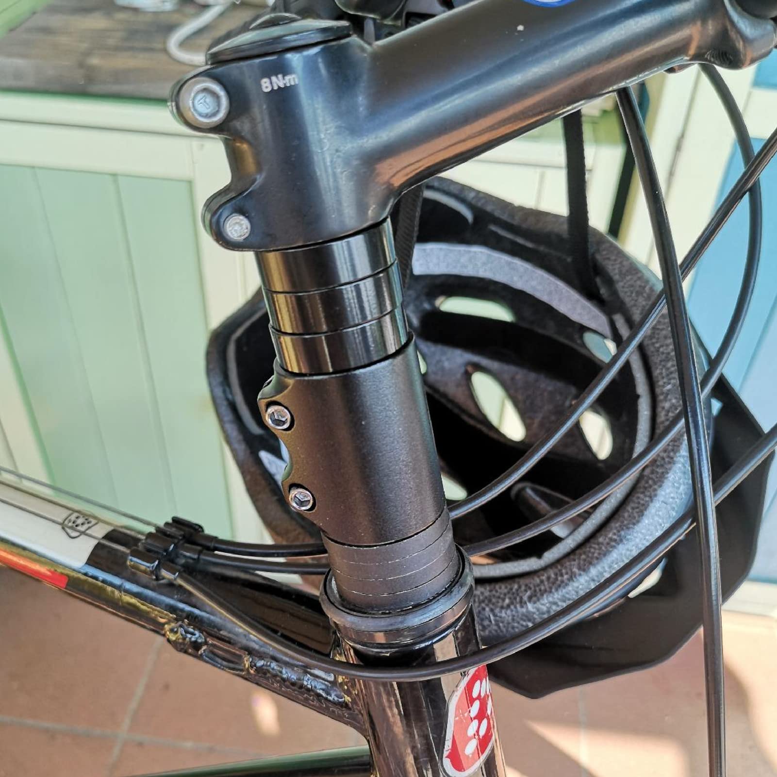 Azarxis Przedłużacz kierownicy ze stopu aluminium, regulowany adapter do roweru górskiego, szosowego, toru, MTB, BMX, DH, Fixie
