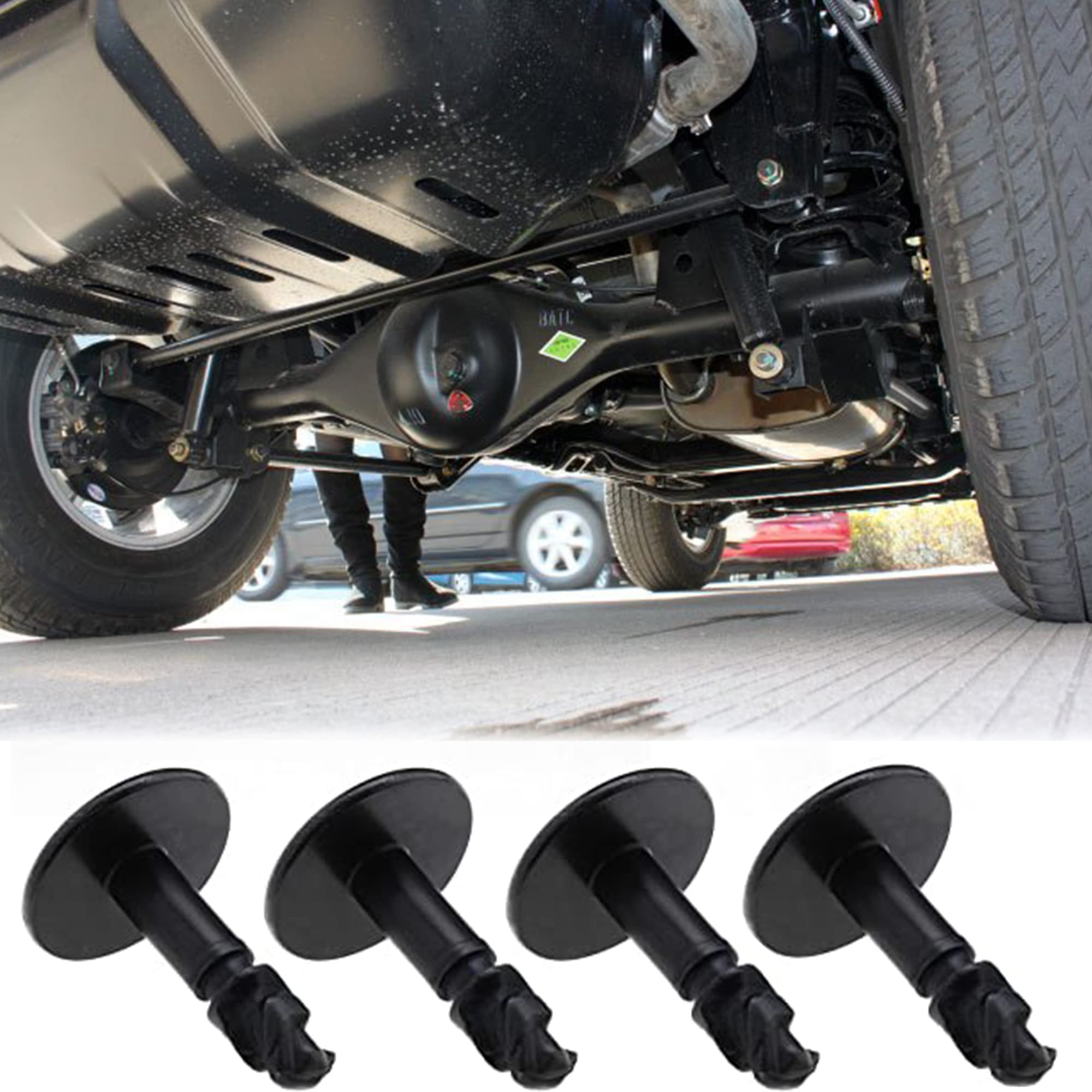 Schroef moer Clip Kit, ondervloer onderrijbeveiliging schroef U