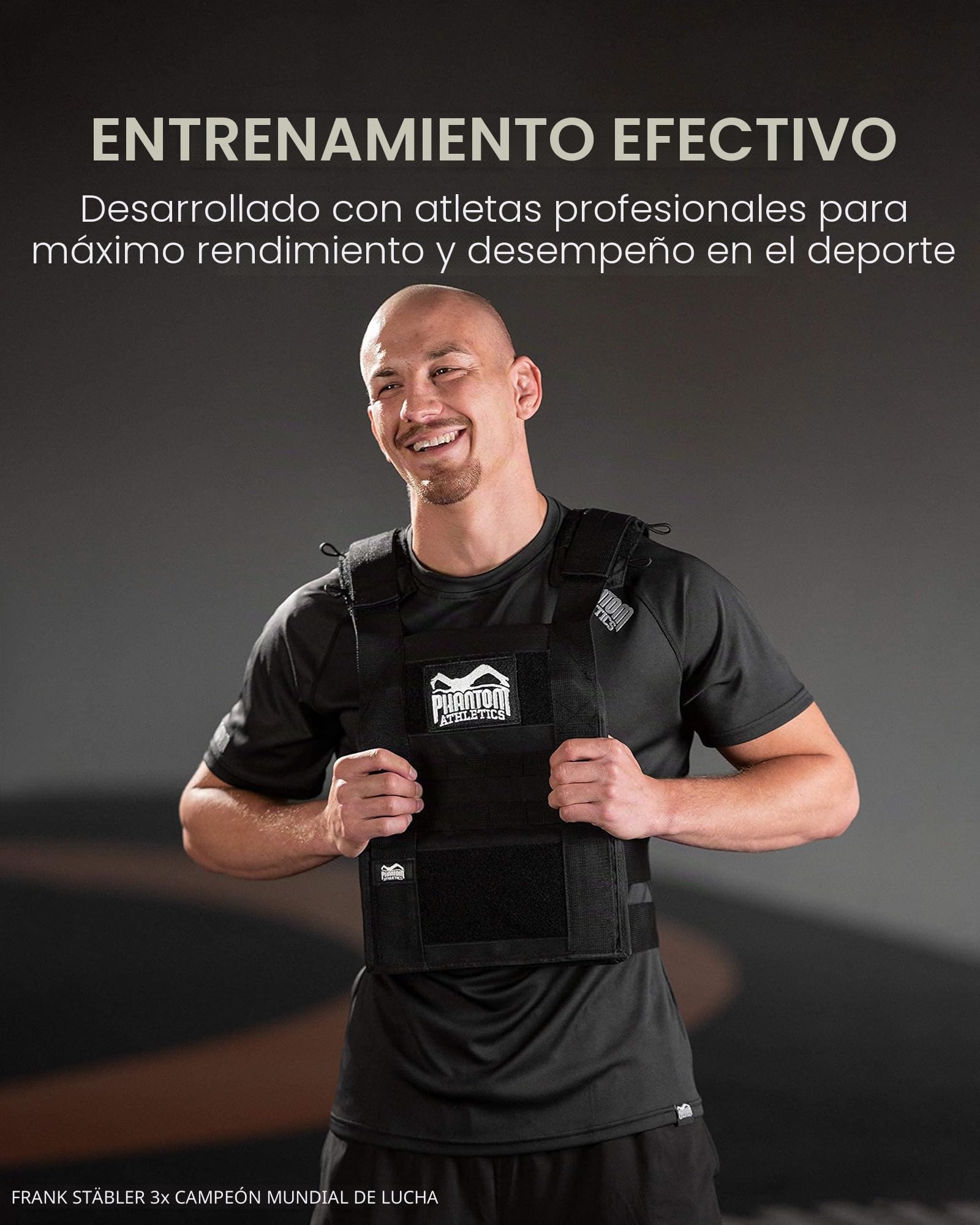 Phantom Athletics - Chaleco para lastre, con distintos pesos, fácil de ajustar