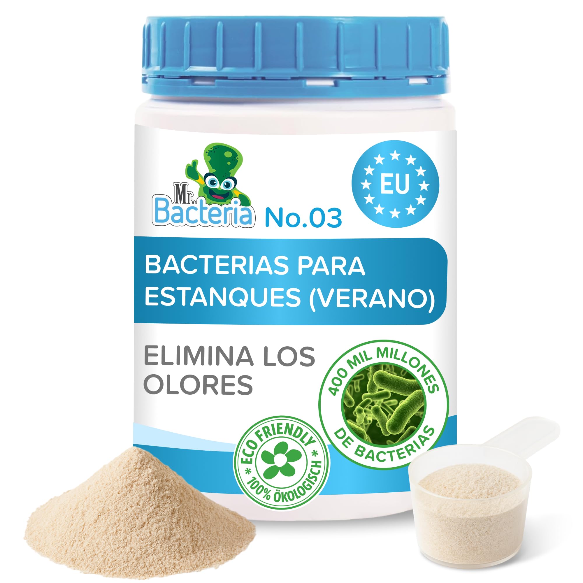 Limpiador de estanques de jardín, producto para el cuidado del estanque, clarificador de agua para limpiar el agua verde en el estanque de jardín, estanque de natación, estanque de peces