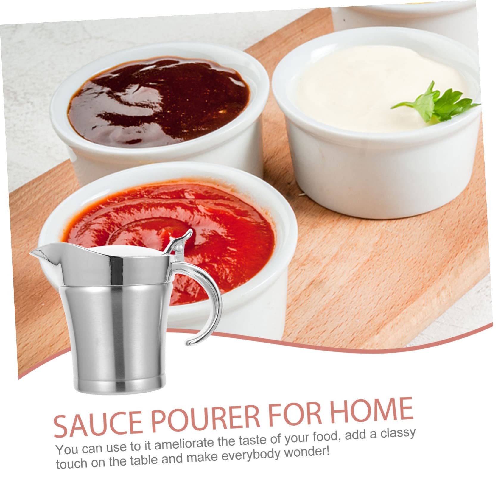 Dispensador de Salsa de Acero Inoxidable 500ml Plata