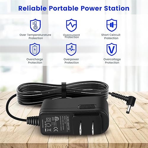 Miniatura 3 de Adaptador de corriente de 9,5 V para teclado de piano Casio SA76 SA77 SA46 CTK-2080 CTK-2550 CTK-3200 Reemplazo de teclado de piano para adaptador