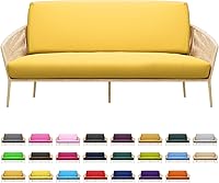 Vista 21 de MoNiBloom Funda elástica para futón individual, sin brazos, funda para sofá sin brazos, protector de muebles, funda lavable con cremallera