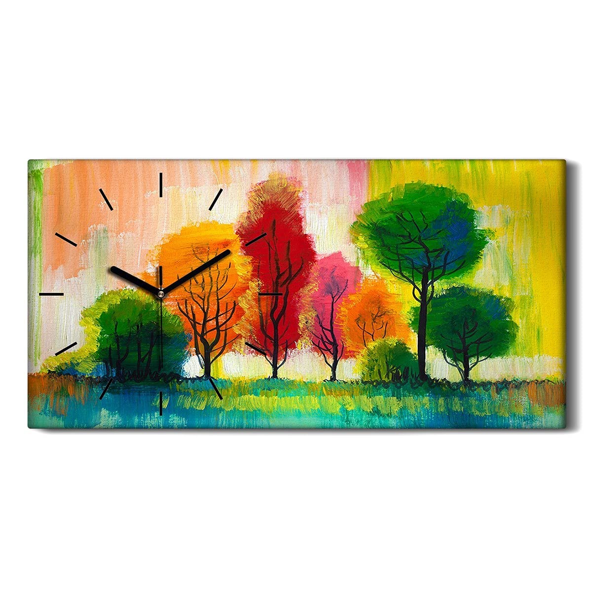 Horloge sur Toile Ne Pas Tic Tac en Silence Image Moderne