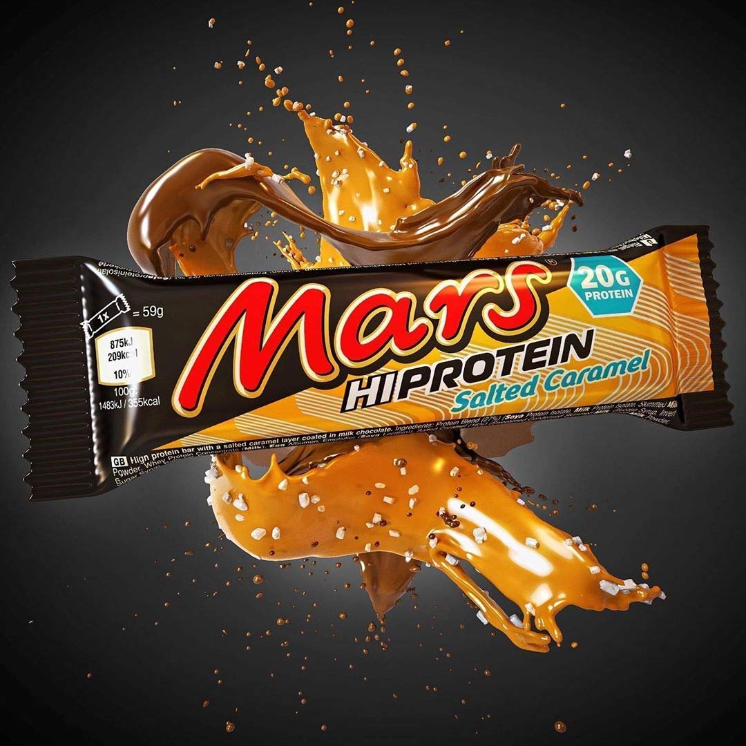 Mars Hi Protein Salted Caramel Bar (12 x 59g) High Protein Energy