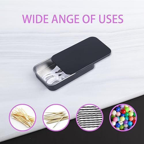 Miniatura 7 de Paquete de 2 fundas portátiles de hilo dental, dispensador de hilo dental, almacenamiento de 24 púas de hilo dental para adultos, hilo dental