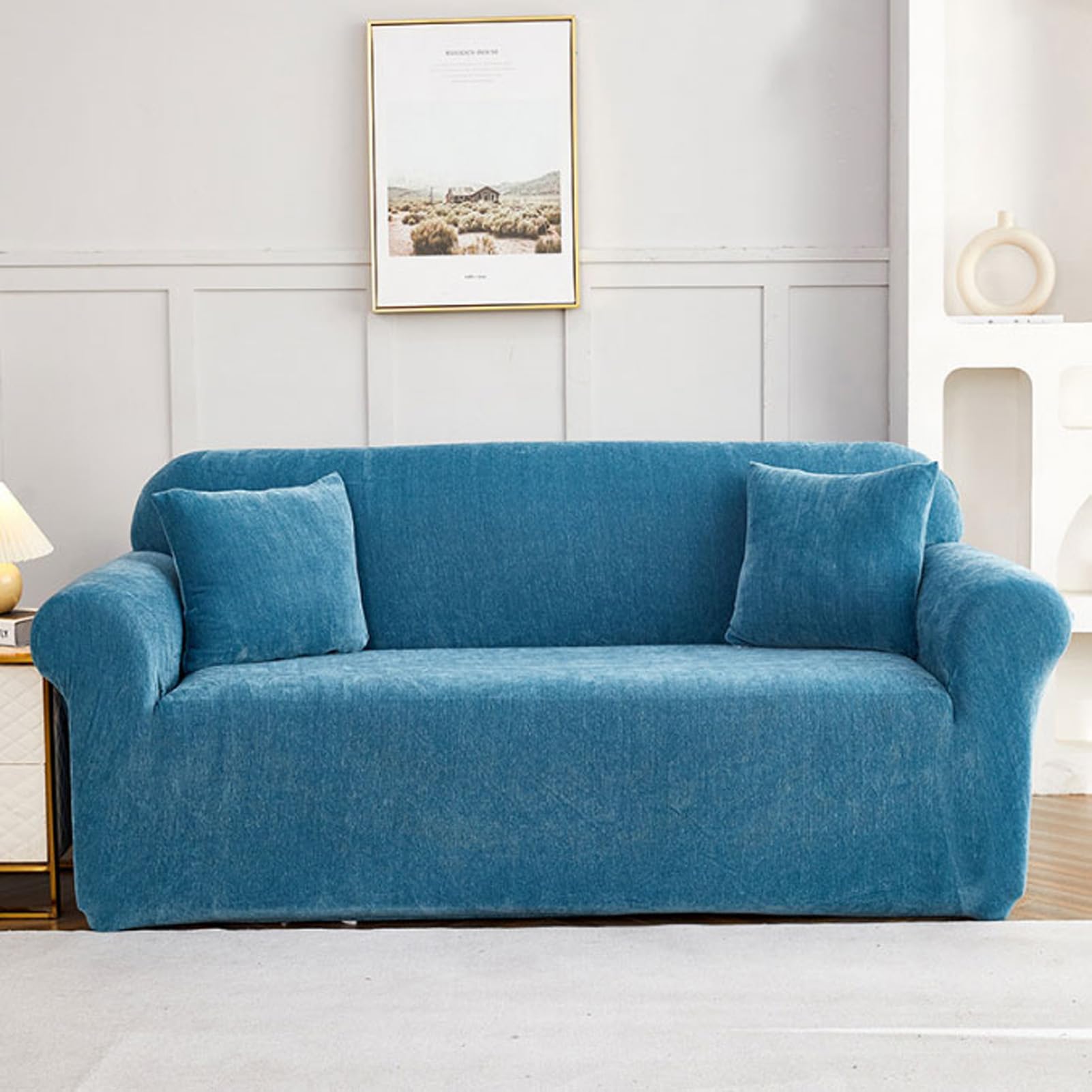 Housses pour meubles et canapé chenille élastique de 1 à 4 places