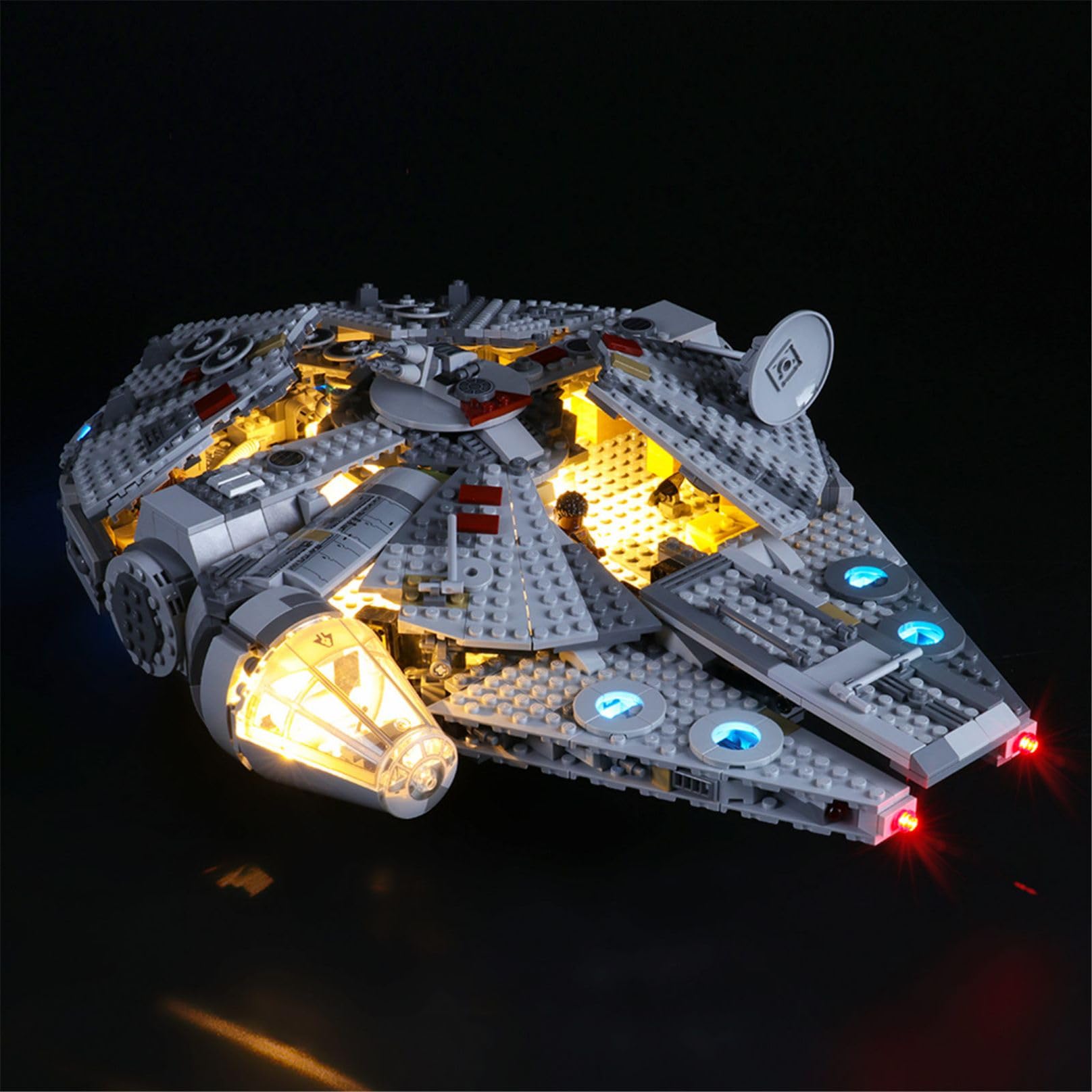 LED Light Kit Compatible with LEGO 75257 Millennium Falcon Star Wars Building Blocks Model - Model Set NOT Included