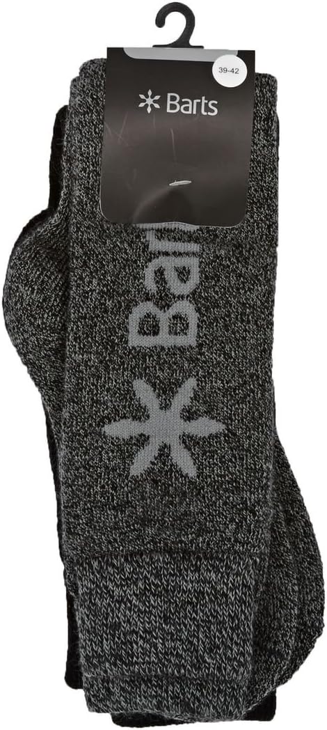 Barts Basic Ski 2 Pack Socks - Anthracite/Black -UK 6-9