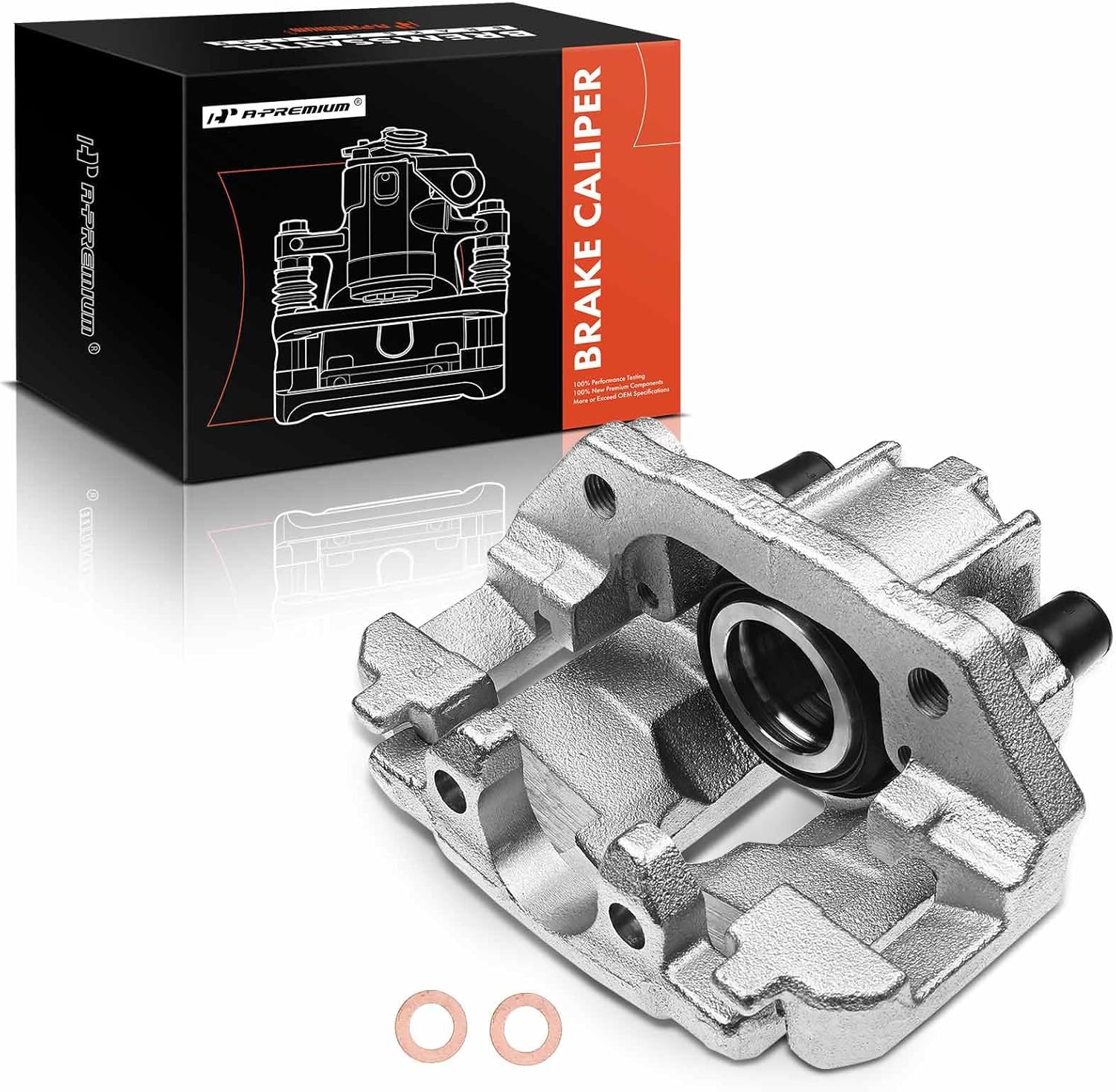 A-Premium Disc Brake Caliper Assembly with Bracket Compatible with Select Ford and Lincoln Models - Expedition/Navigator 2003 2004 2005 2006 - Rear Left Driver Side