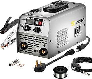 SSIMDER MIG Welder 140Amp 110V 220v Dual Voltage MIG Welding Machine Gasless Flux Core Welder IGBT Inverter MIG ARC 2 in 1 Wire Welder