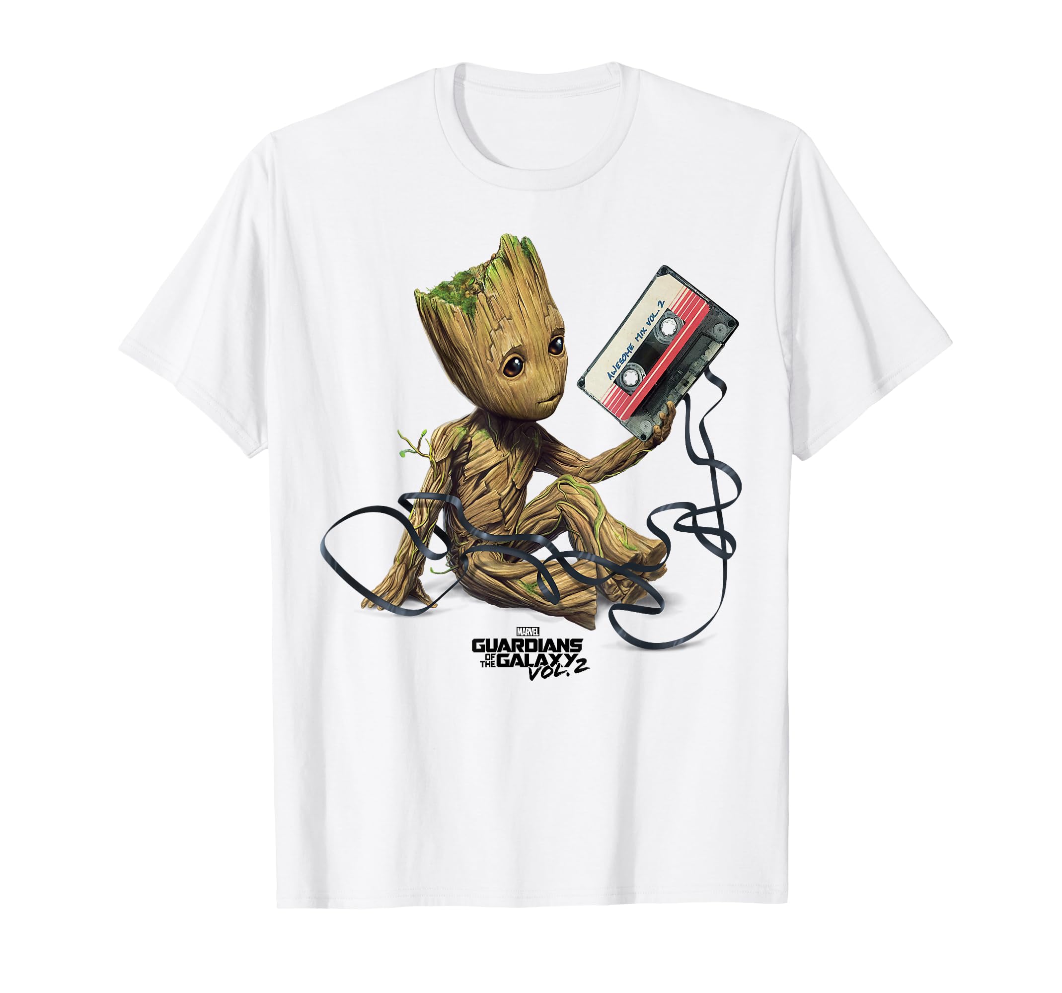 Guardians of The Galaxy Vol. 2 Groot Tape Portrait T-Shirt