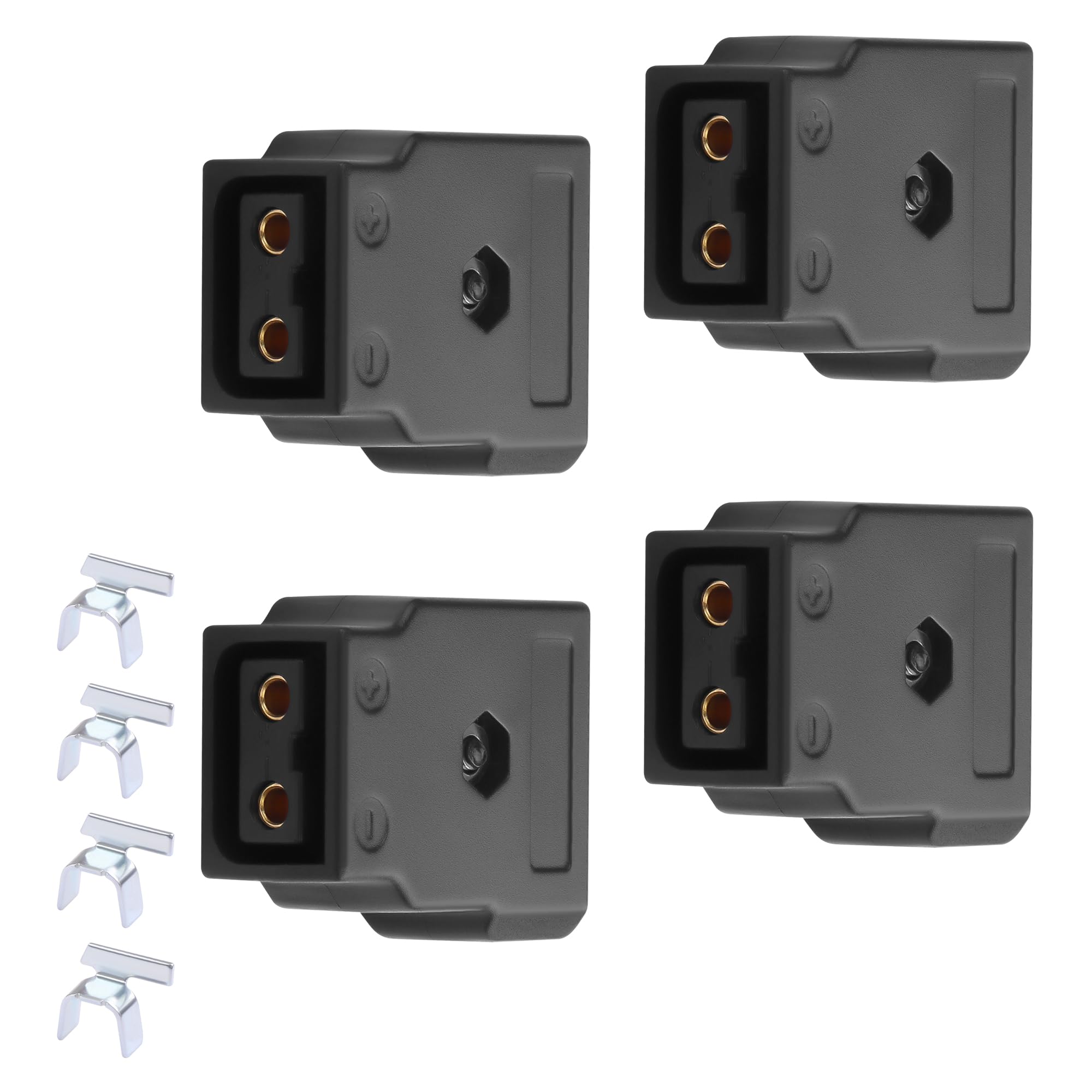 CERRXIAN 4 sztuki gniazda D-Tap, złącza DIY, gniazdo D-Tap-P-Tap, gniazdko z baterią DSLR-Anton-Bauer-IDX-V-Mount-Gold-Mount, adapter zasilający do kamery ARRI-RED