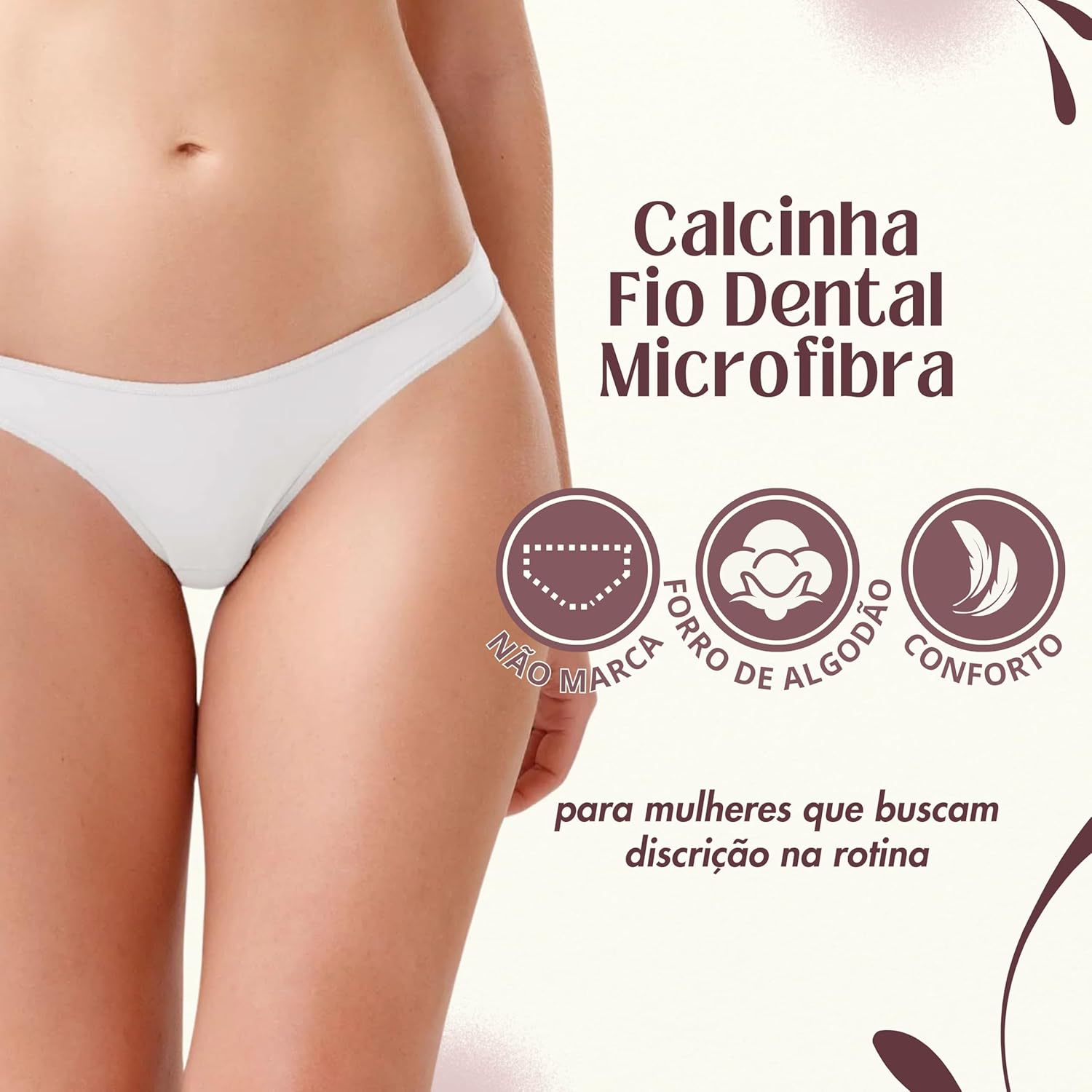 Calcinha Fio Dental Confortável Não Marca Anatômica Poliamida She By Mash Lingerie em promoção! Veja a oferta e mais achadinhos de Moda íntima 2 Hoje é o melhor dia para comprar Calcinha Fio Dental Confortável Não Marca Anatômica Poliamida She By Mash Lingerie com aquele preço maroto! Promoção! Aproveite a oferta! 2