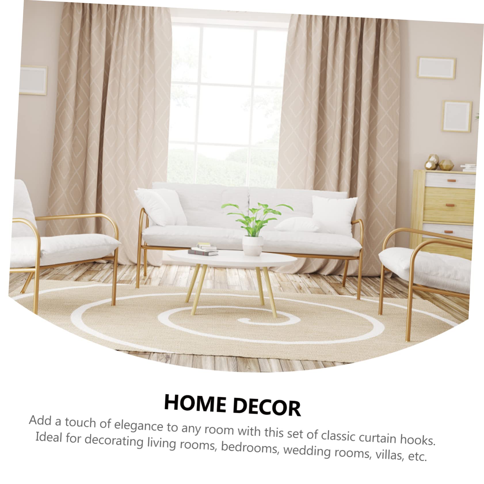 Kit Blanc : Tringle À Rideaux + 2 Supports Sans Perçage Geko Brico + 2 Embouts 180cm à Prix