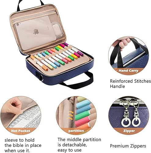 Miniatura 8 de Funda para la Biblia para mujer, fundas de la Biblia, funda de transporte para la Biblia, bolsas y bolsas para mujeres con correa de hombro