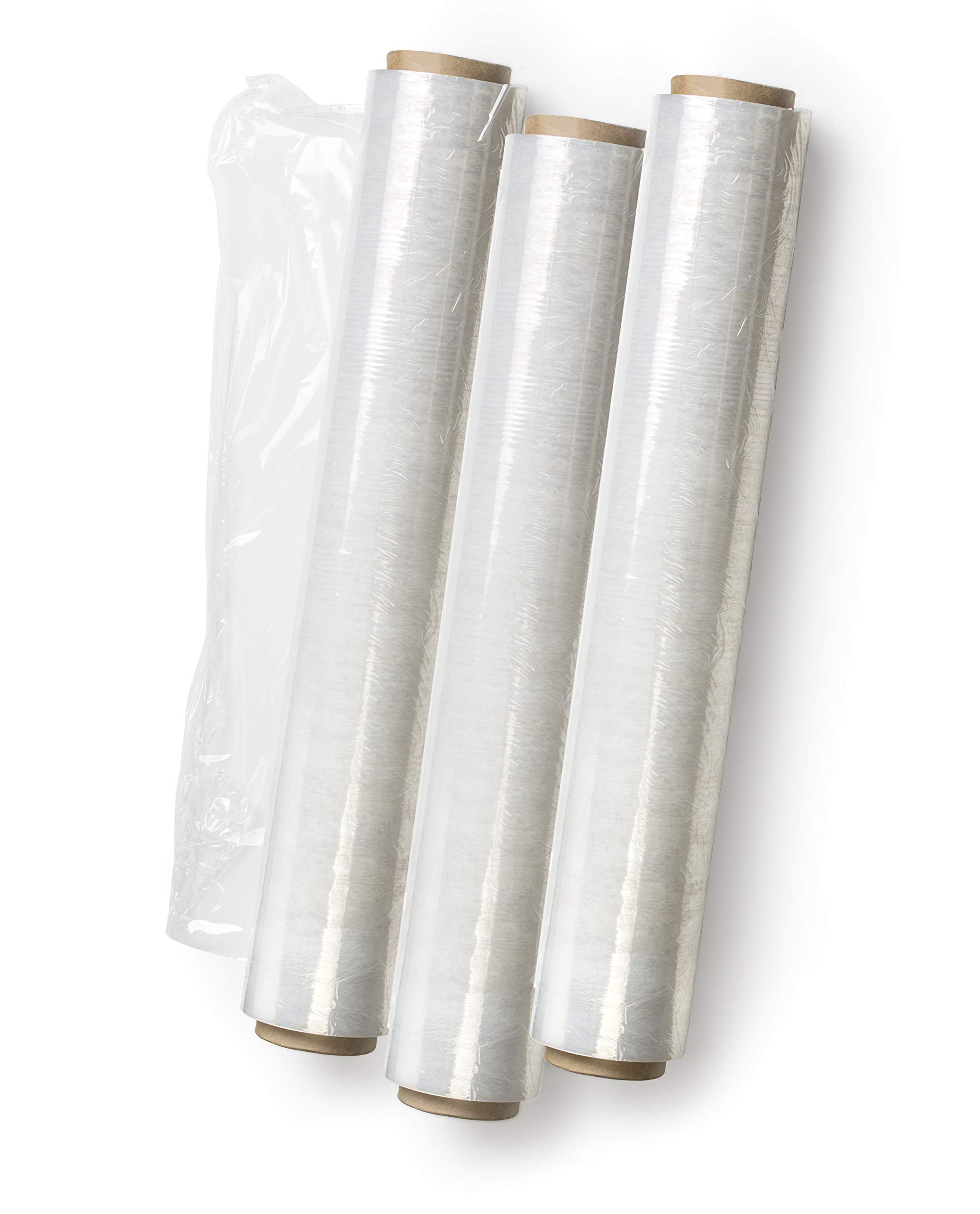 6x Hand-Stretchfolie Folie Klarsicht Palettenfolie Palettenwickelfolie Wickelfolien Transparent 500mm x 300m 20 MY