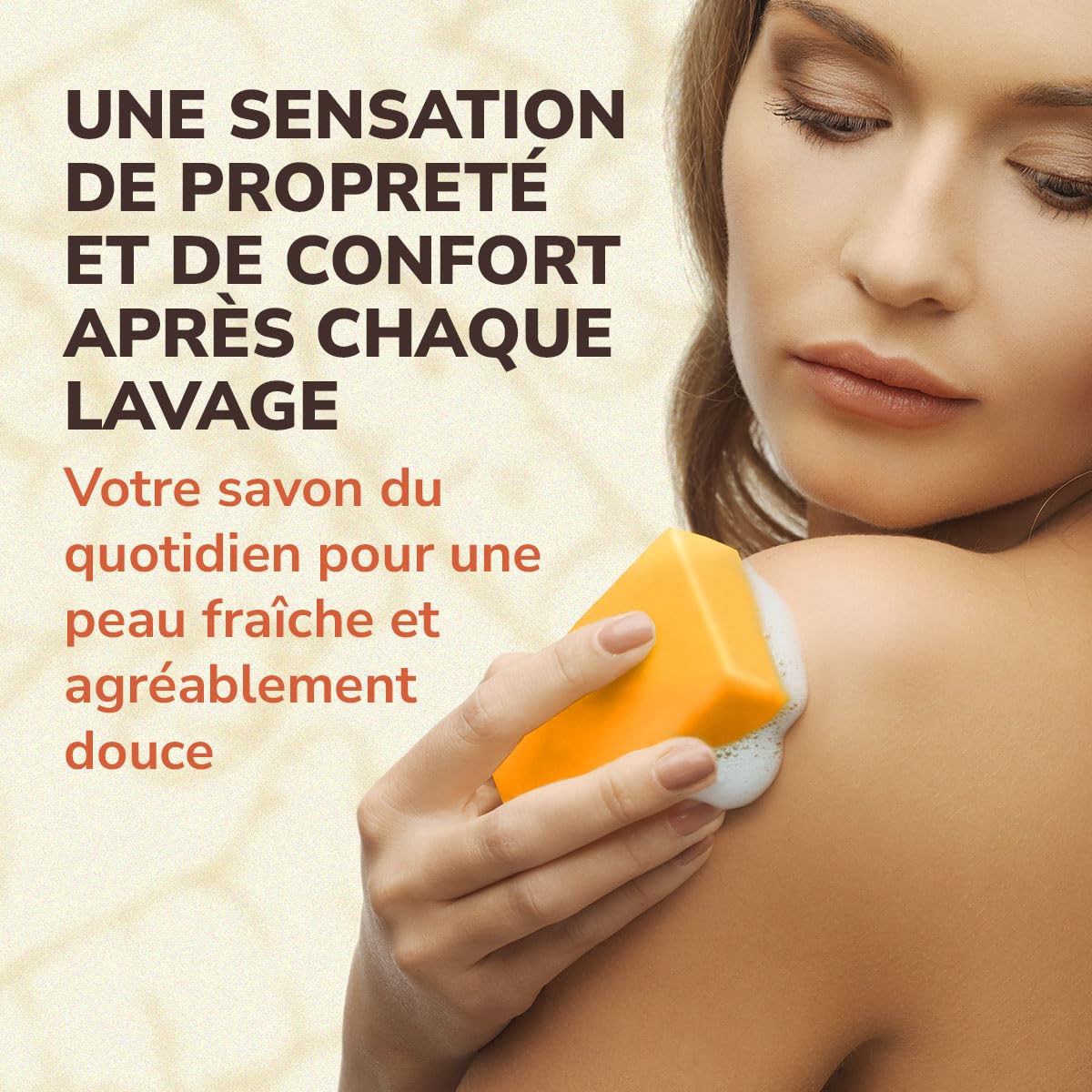 Savon Curcuma Visage contre les Taches, Éclaircissant & Hydratant, Doux Visage & Corps, Vit. C, Rétinol, Ac. Hyaluronique, Beurre de Karité, Huile Olive & Vit. E, Sans Parabènes & SLS(100g x 2 Savons)