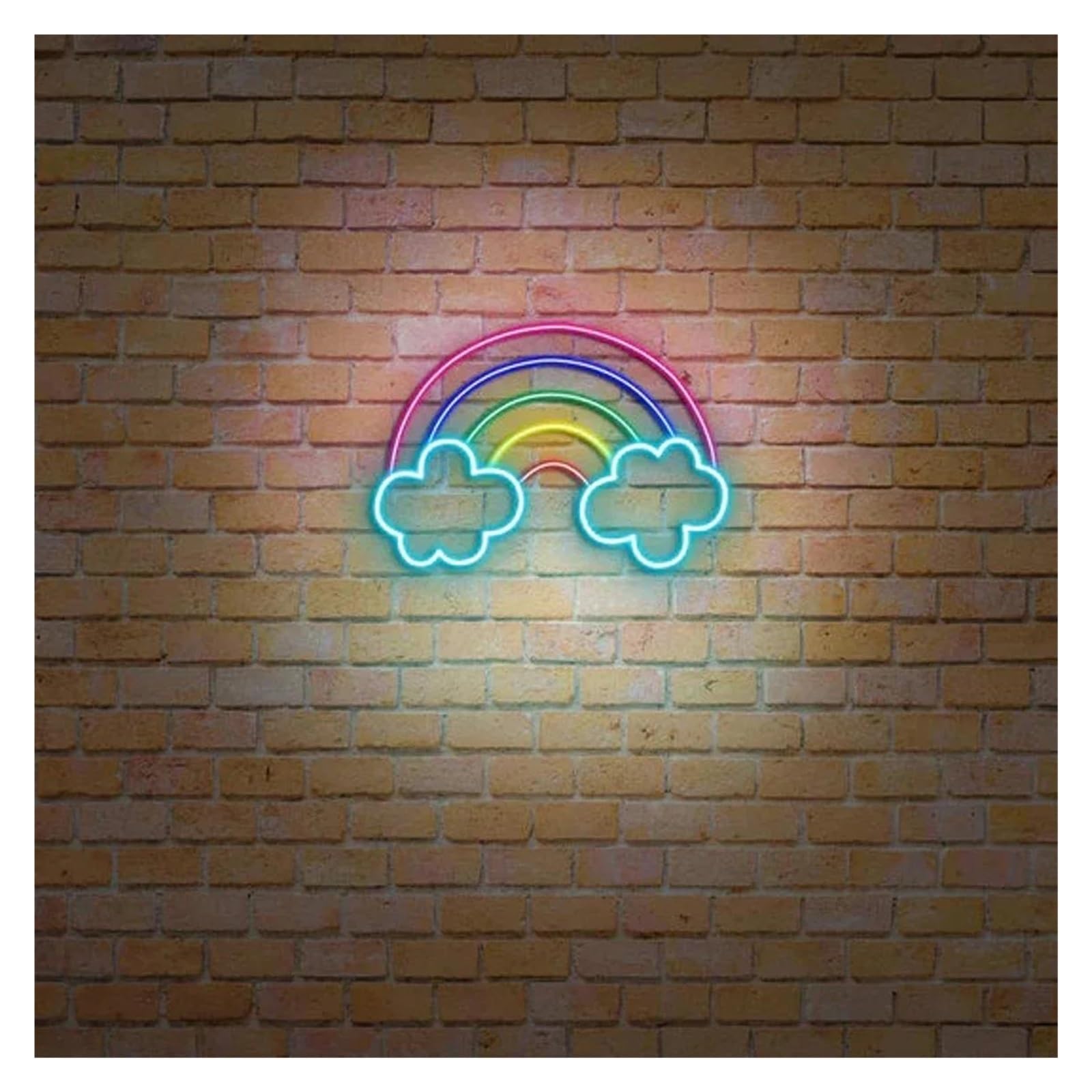 Insegna al neon Per arcobaleno per luci al per neon per alimentazione per regolabile 30cmx38cm
