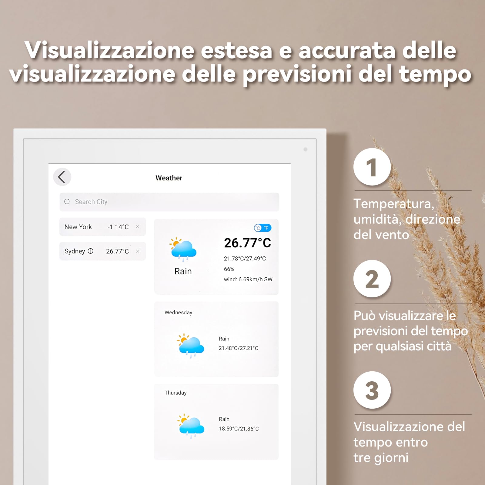 Calendario Digitale, 39,6 cm Elettronico Calendario da Parete, Cornice per Foto/Video Player, Pianificatore Intelligente per Famiglia/Ufficio/Scuola/Eventi, Pianificatore Digitale con Supporto