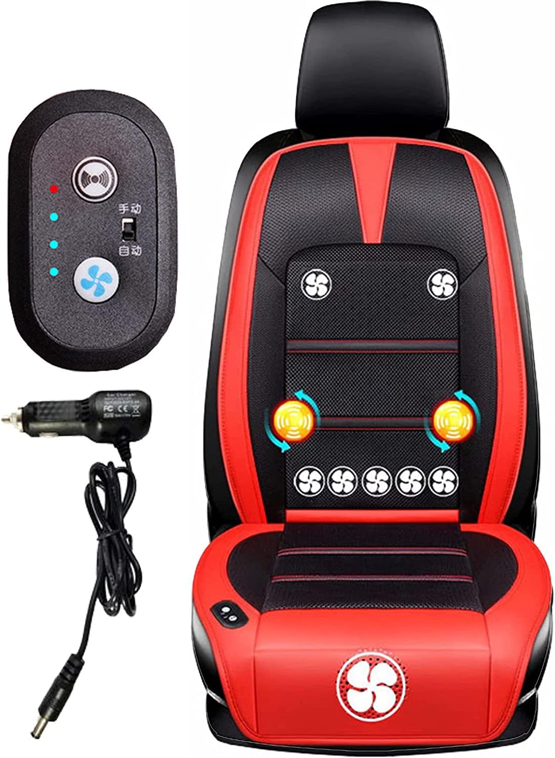 最大 オフ Inotenka クールシート 冷却ークールシート 8個強力 Dc12v 24v ファン カーシートカバー 車座面シート 車用座布団 送風 夏 暑さ対策 自動車 トラック ドライブシート フリーサイズ レッド Bマッサージ機能搭載 Hmcdenbosch Nl