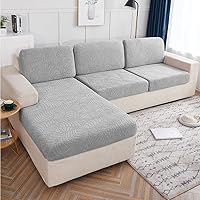 Vista 10 de Funda de cojín de sofá resistente al agua, funda elástica para sofá en forma de L, funda para sofá tumbona de 1, 2, 3 cojines, protector de muebles
