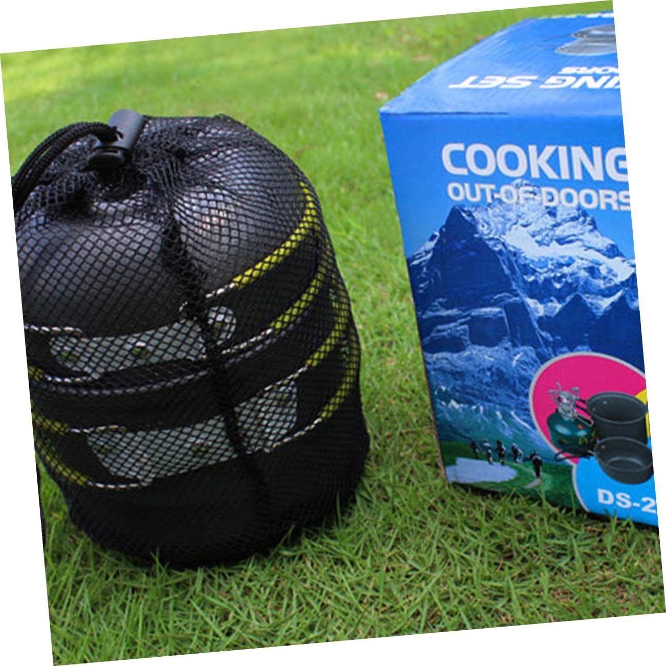 Generic Camping Cookware Stove 1 Set of 4 Pcs Portable Cooking Set for Outdoor Cooking