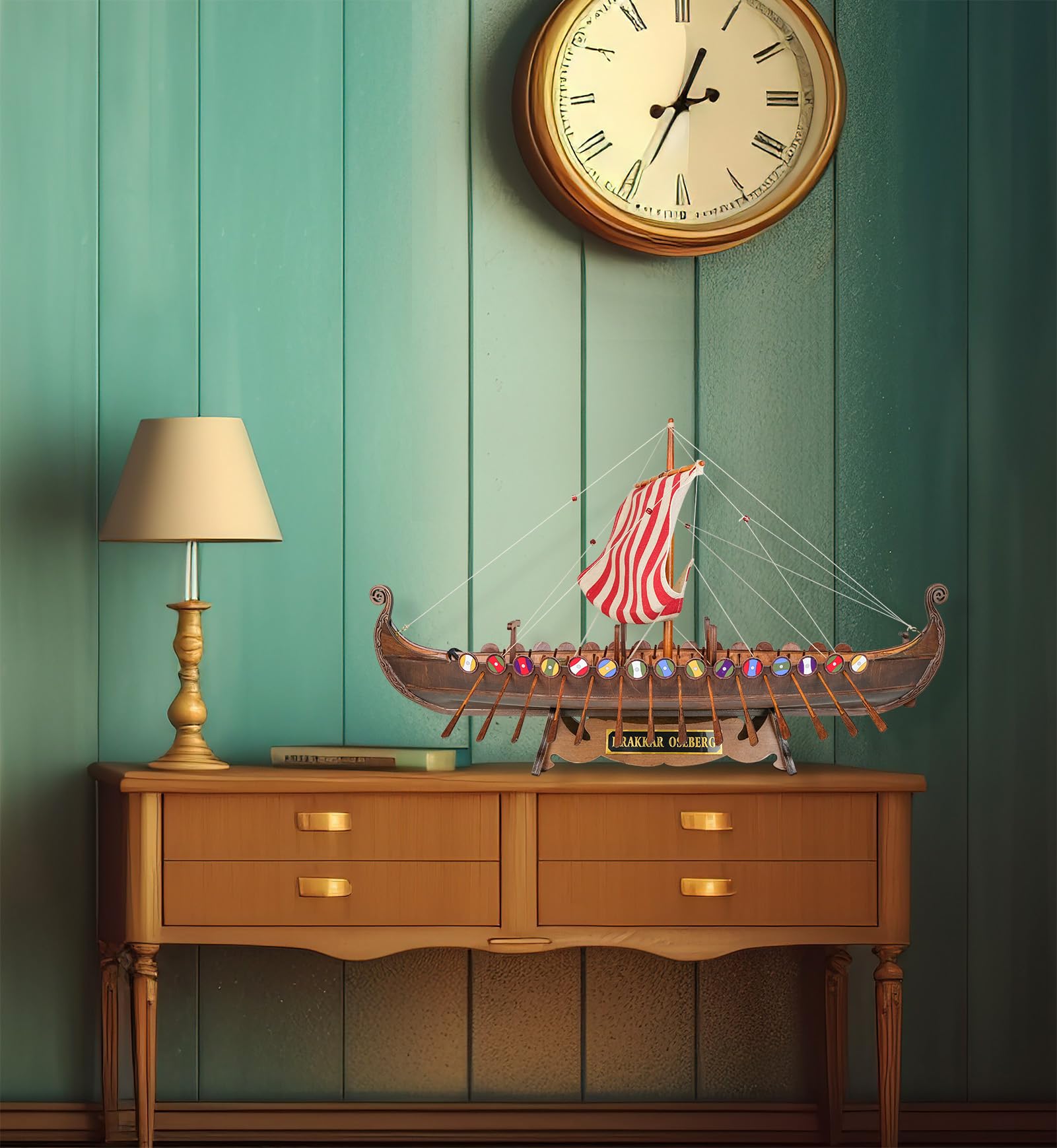 sailingstory wooden viking ship model drakkar oseberg 1/35 scale replica scandinavian dragon longship model