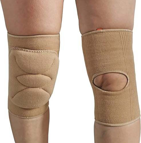 Miniatura 2 de DANCEYOU Rodilleras de baile de esponja suave gruesa para voleibol para niños grandes, adolescentes y adultos, protector de rodilla para