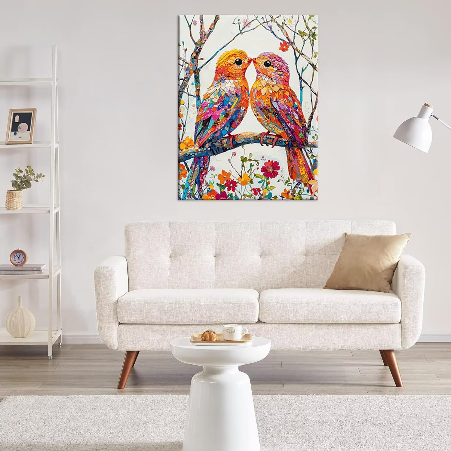 Hyupuanj 5D Kolorowe Ptaki Diamentowe Malowanie, 60x80cm d-72