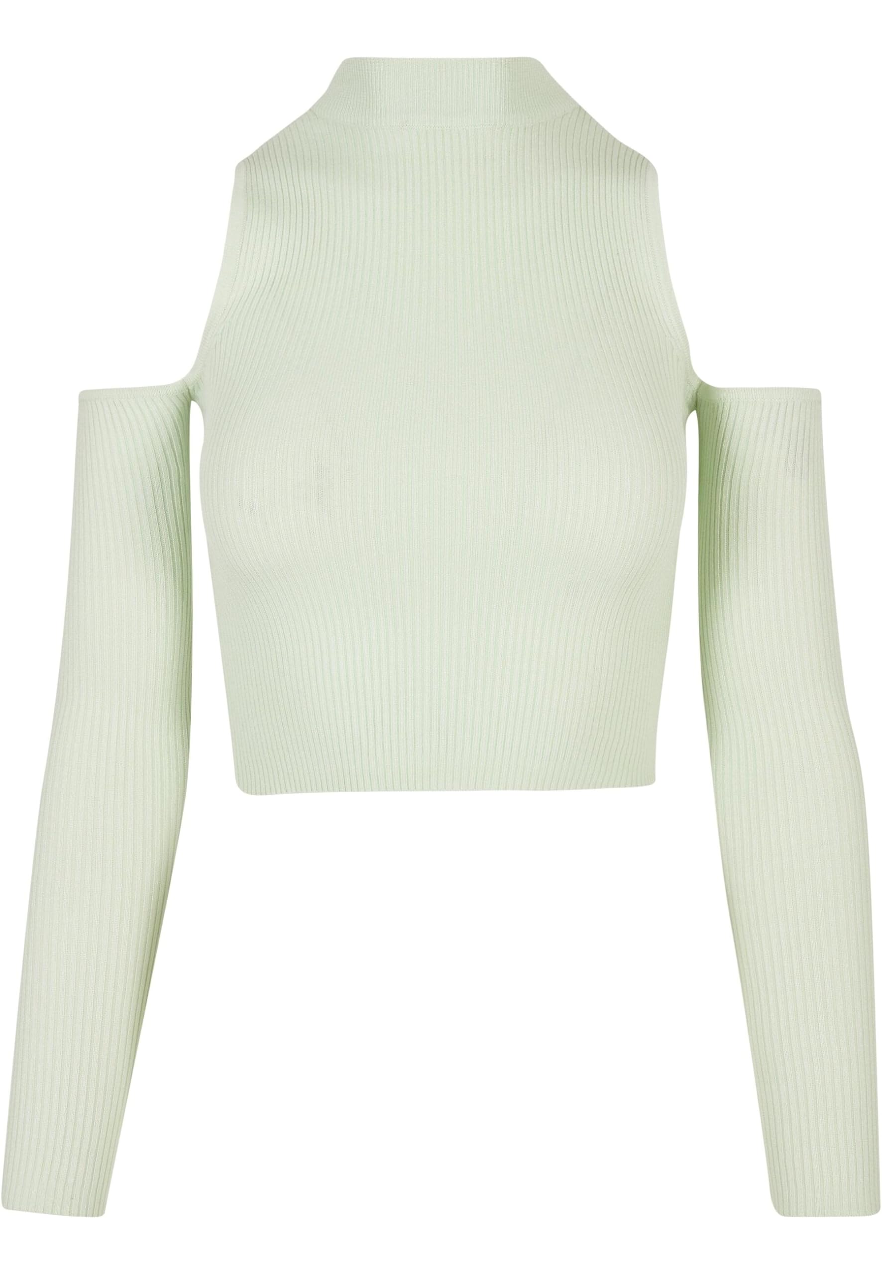 Urban Classics Women's Ladies Rib Knit Cut Out Sleeve Longsleeve T-Shirt, Lightmint, XXXXL