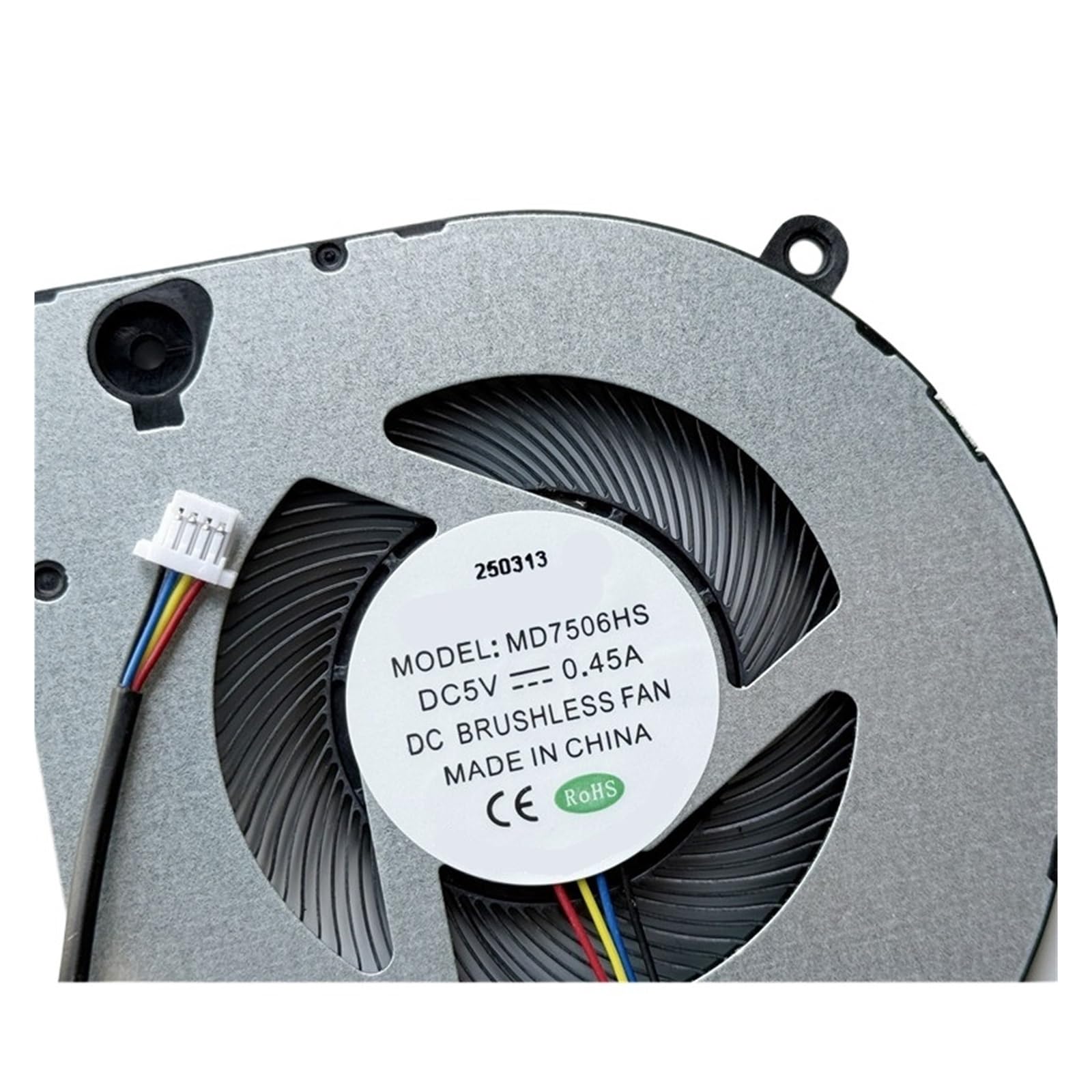 Ventola di Raffreddamento CPU Portatile, Compatibile con Miko, MD7506HS DC5V 0,45 A