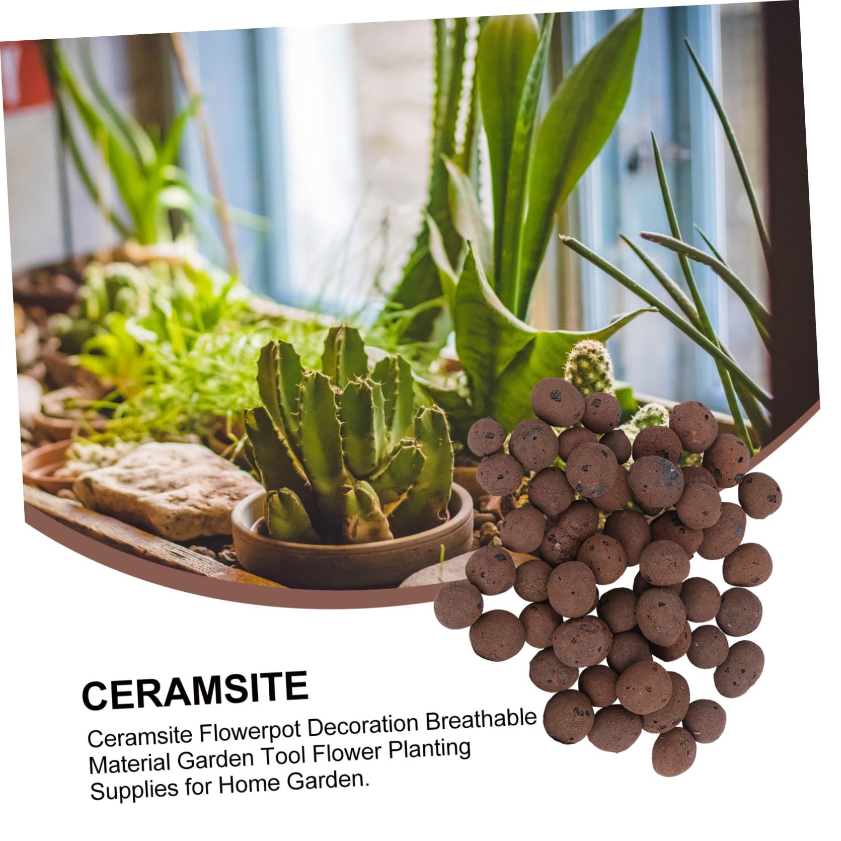 2taschen Blähton Blumentopf Dekoration Aus Atmungsaktivem Material Gartenwerkzeug Für Blumenpflanzzubehör Verbessert Wachstumsumgebung