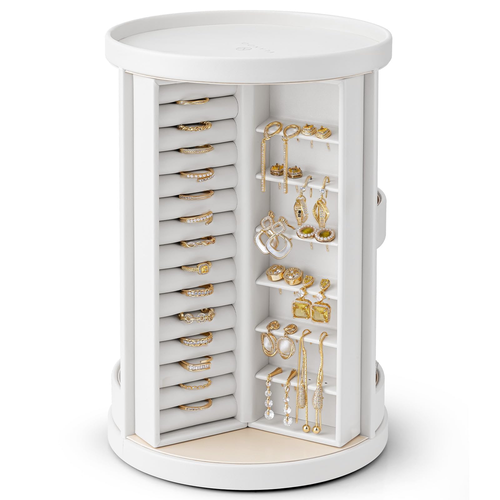 Boîte à bijoux verticale rotative pour sublimer votre coiffeuse