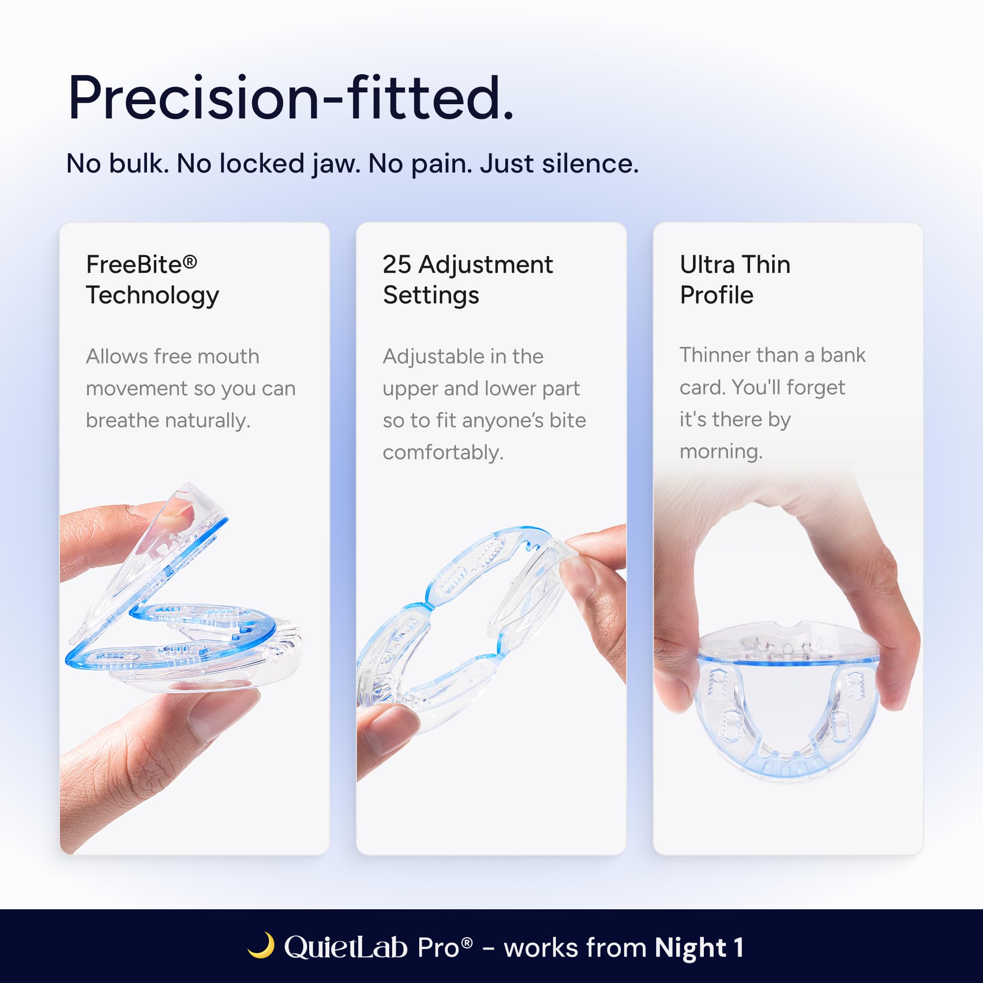 QuietLab Pro® Mouth Guard for Sleeping - Anti-Snoring Device, Custom Fit — Amazon image 5