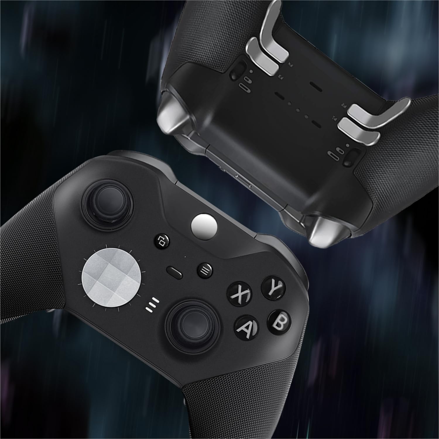 Mcbazel Kit 13 en 1 con Palancas de Metal para Xbox Elite Series 2, Kit de Reemplazo con Botones Magnéticos, 6 Palancas Magnéticas, 4 Paletas Traseras y 2 D-Pads para Xbox Elite Series 2, Plata