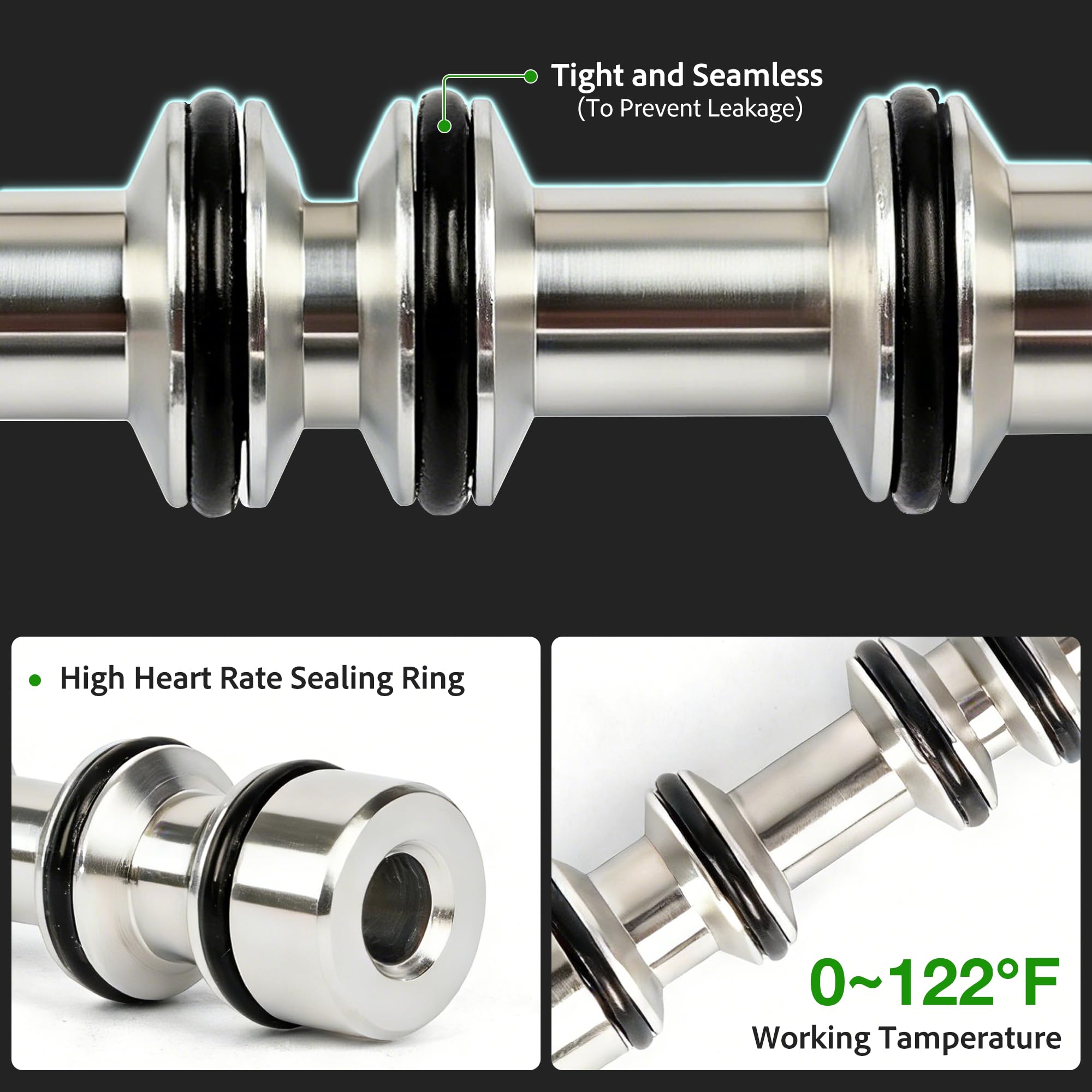 U.S. Solid Válvula solenoide neumática normalmente cerrada de 5 vías, 2 posiciones, CC 12 V, puerto de aleación de aluminio de 0.25 pulgadas, con accesorios, silenciadores, cinta PTFE