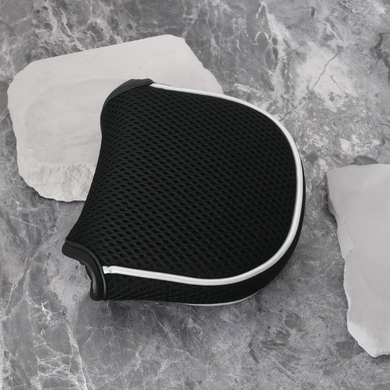 ECSiNG Schwarze Mesh-Mallet-Putter-Abdeckung Golf-Putter-Kopfbedeckungen mit Magnetverschluss Modisches Golf-Zubehör Golf-Kopfbedeckungen für Putter