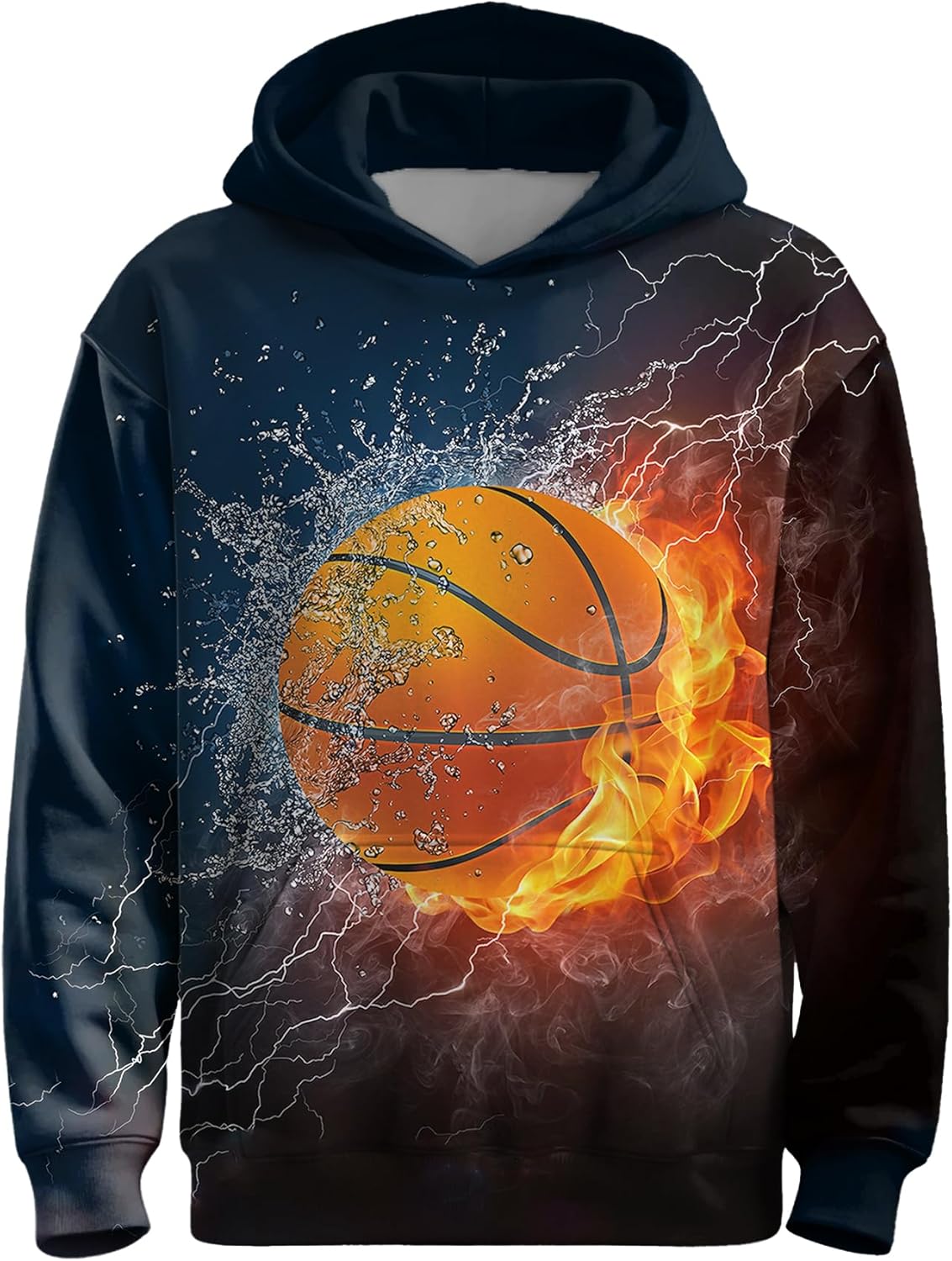 Boys Girls 3D Graphic Hoodie Pullover, Novelty Unisex Hooded Sweatshirt, Casual Long Sleeve Hoodies for Kids Teen