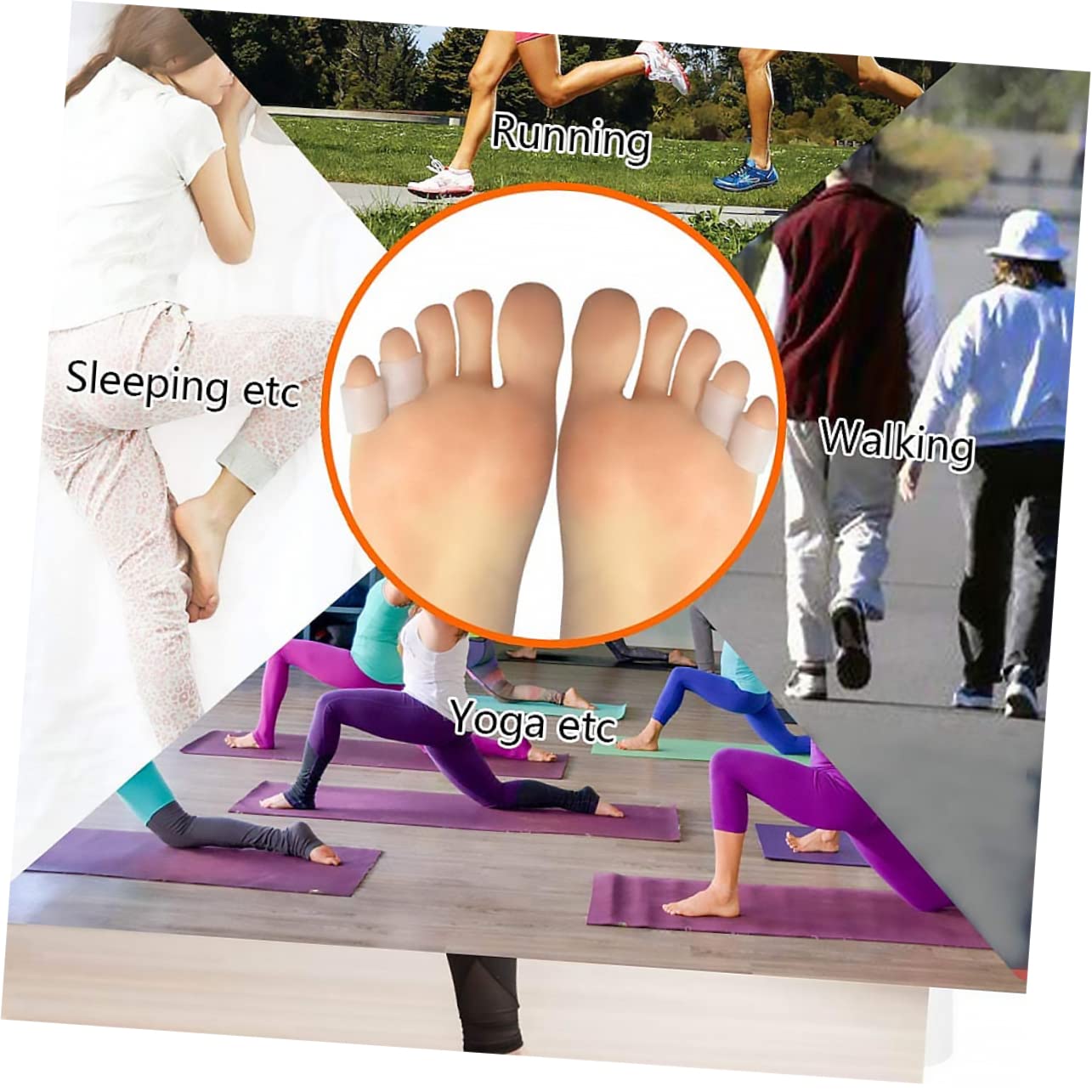 Toe Guards for Silicone Toe Protectors Women Toe Caps for Toe Separator Ingrown Toenail Relief