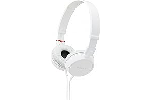 MDRZX100 ZX Series Stereo Headphones in Pristine White: A Symphony of Sound
