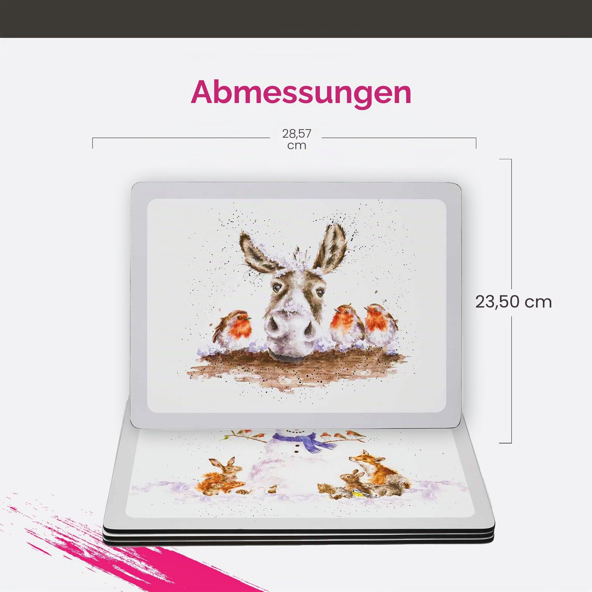 Pimpernel Wrendale Weihnachts-Tischsets, 6er-Set, Produktcode: X0010568976
