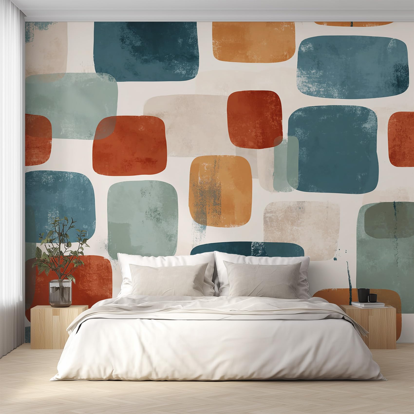 Fresque murale intissée grand format design artistique abstrait pour de grands espaces