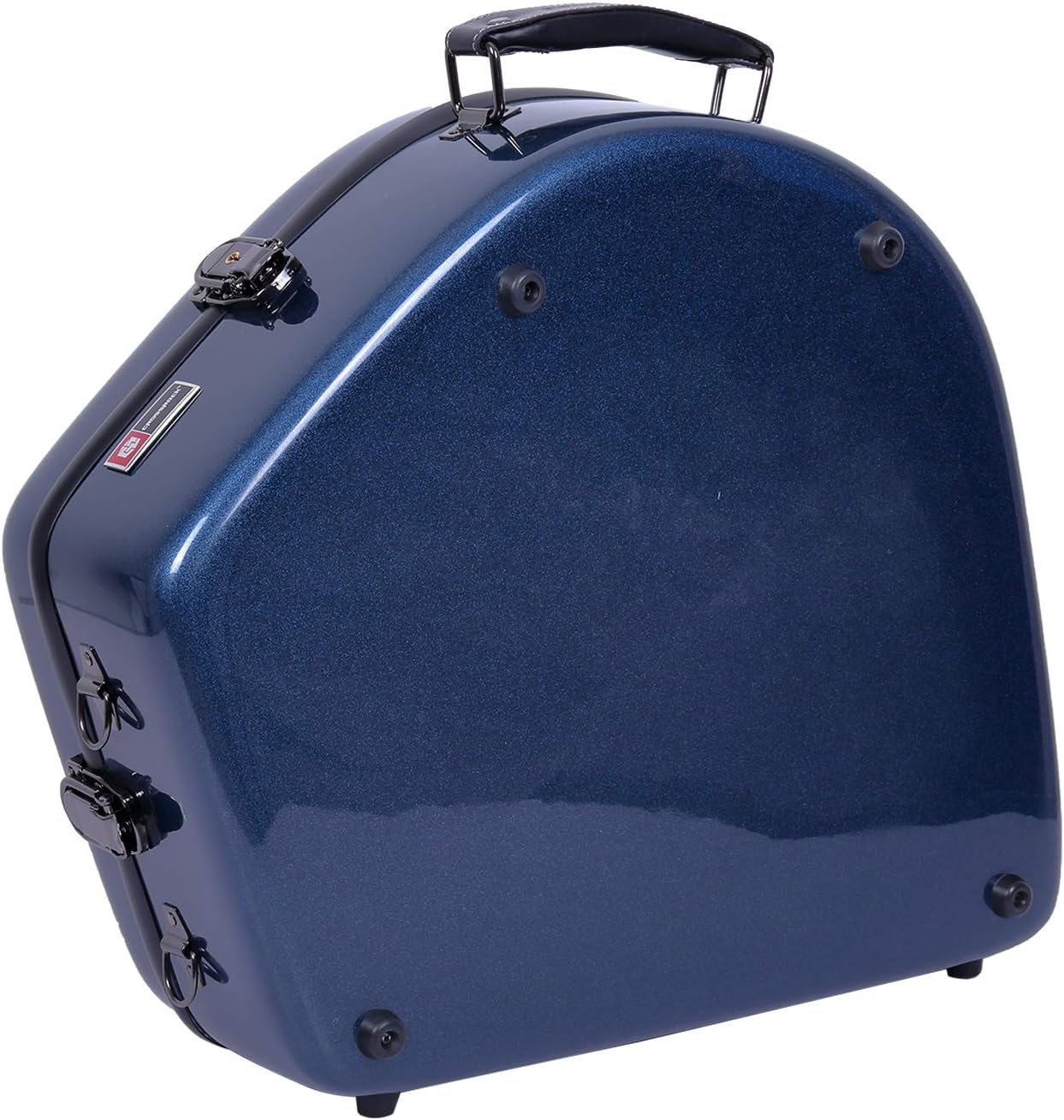 Crossrock French Horn Case, Fiberglass Hardshell Bell Detachable Hard Case With Backpack Straps, Blue (CRF1000FHDBL) : Musical Instruments