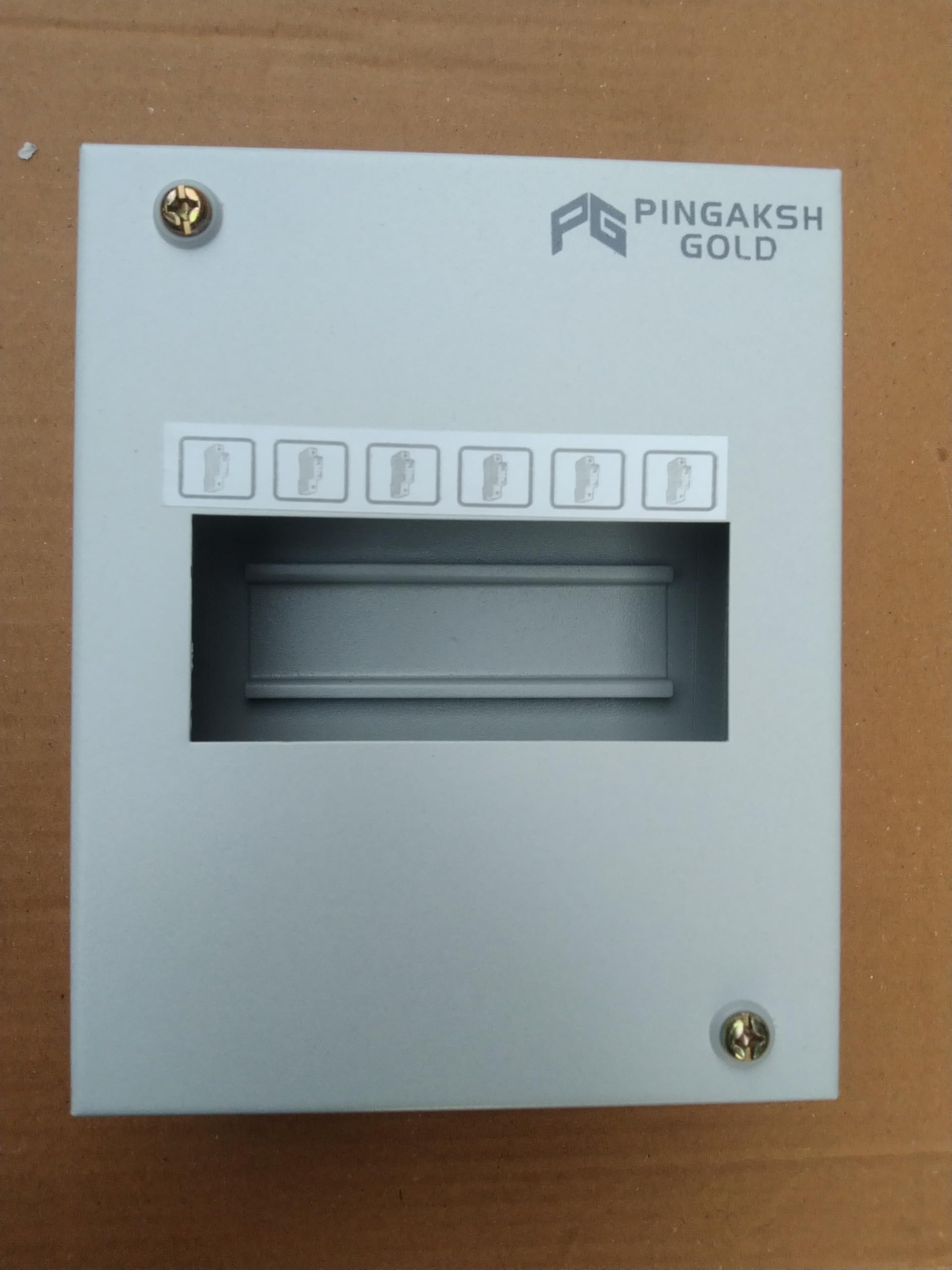 6 Way MCB Box Mild Steel Metal Heavy Duty White with 35mm Gitti | Distribution Board Enclosure-image-17